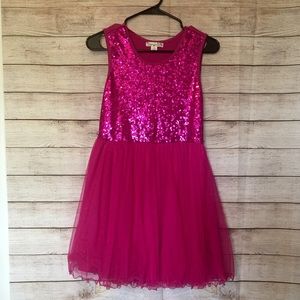 Knitworks Fuschia Pink Girls Dress